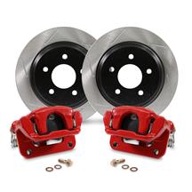 SVE Mustang Cobra Rear Brake Caliper & Slotted Rotor Kit  - 11.65" - Red (94-04)