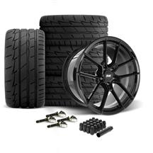 SVE Mustang DHP1 Forged Wheel & Firestone Tire Kit - 19x10/11  - Black (15-23)