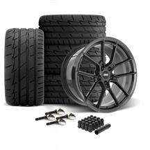 SVE Mustang DHP1 Forged Wheel & Firestone Tire Kit - 19x10/11  - Graphite (15-23)