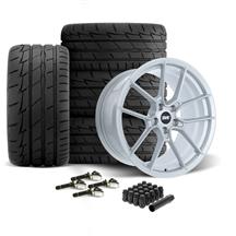 SVE Mustang DHP1 Forged Wheel & Firestone Tire Kit - 19x10/11  - Silver (24-26)