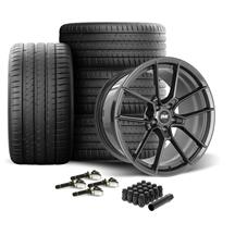 SVE Mustang DHP1 Forged Wheel & Michelin Sport 4S Tire Kit  - 19x10.5/11 - Graphite (24-25) Dark Horse