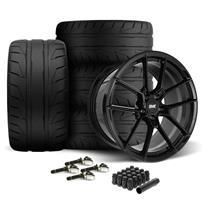 SVE Mustang DHP1 Forged Wheel & Nitto NT05 Tire Kit - 19x10/11  - Black (24-25)
