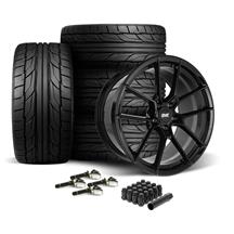 SVE Mustang DHP1 Forged Wheel & Nitto Tire Kit - 19x10/11  - Black (24-25)