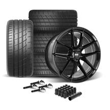 SVE Mustang DHP1 Wheel & Firestone Tire Kit - 19x10/11  - Gloss Black (15-23)