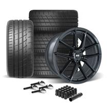 SVE Mustang DHP1 Wheel & Firestone Tire Kit - 19x10/11  - Titanium Graphite (24-26)