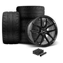 SVE Mustang DHP1 Wheel & Nitto NT05 Tire Kit - 19x10/11  - Gloss Black (05-14)
