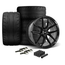 SVE Mustang DHP1 Wheel & Nitto NT05 Tire Kit - 19x10/11  - Gloss Black (24-26)