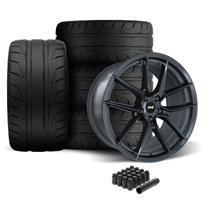 SVE Mustang DHP1 Wheel & Nitto NT05 Tire Kit - 19x10/11  - Titanium Graphite (05-14)