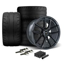 SVE Mustang DHP1 Wheel & Nitto NT05 Tire Kit - 19x10/11  - Titanium Graphite (24-26)
