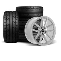 SVE Mustang DHP1 Wheel & Nitto Tire Kit - 18x9/10  - Matte Silver (94-04)