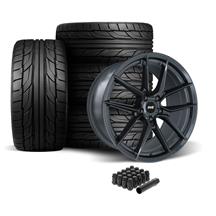 SVE Mustang DHP1 Wheel & Nitto Tire Kit - 19x10/11  - Titanium Graphite (05-14)