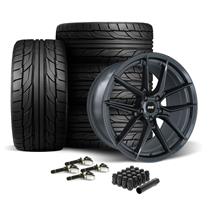 SVE Mustang DHP1 Wheel & Nitto Tire Kit - 19x10/11  - Titanium Graphite (24-26)