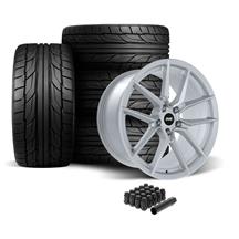SVE Mustang DHP1 Wheel & Nitto Tire Kit - 19x10  - Matte Silver (05-14)