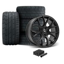 SVE Mustang Drift Wheel & Firestone Tire Kit - 19x9.5  - Flat Black (05-14)