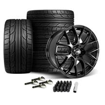 SVE Mustang Drift Wheel & Nitto Tire Kit  - 19x9.5 - Flat Black (15-23)