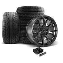 SVE  Mustang Drift Wheel & Ohtsu Tire Kit  19x9.5 - Flat Black (05-14)