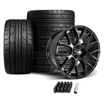 SVE Mustang Drift Wheel & Nitto Tire Kit - 19x9.5 - Gloss Black (05-14)