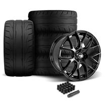 SVE Mustang Drift Wheel & Nitto Tire Kit  - 19x9.5 - Gloss Black (05-14)
