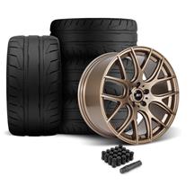 SVE Mustang Drift Wheel & Nitto Tire Kit - 19x9.5 - Satin Bronze (05-14)
