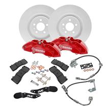 SVE Mustang Front Brembo Brake Upgrade Kit - 6 Piston PP1 - 15" - Red (05-14)