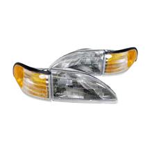 SVE Mustang Headlight Kit with Amber Sidemarkers (94-98)
