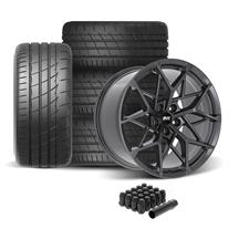 SVE Mustang MHP1 Wheel & Firestone Tire Kit - 19x10  - Gloss Graphite (05-14)