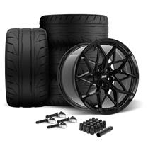SVE Mustang MHP1 Wheel & Nitto Tire Kit - 19x10/11  - Gloss Black (15-23)