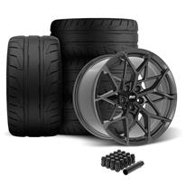 SVE Mustang MHP1 Wheel & Nitto Tire Kit - 19x10/11  - Gloss Graphite (05-14)