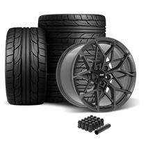 SVE Mustang MHP1 Wheel & Nitto Tire Kit - 19x10  - Gloss Graphite (05-14)