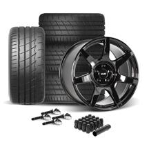 SVE Mustang R350 Wheel & Firestone Tire Kit - 19x10/11  - Gloss Black (24-26)