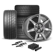 SVE Mustang R350 Wheel & Firestone Tire Kit - 19x10/11  - Liquid Graphite (24-26)