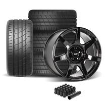 SVE Mustang R350 Wheel & Firestone Tire Kit - 19x10  - Gloss Black (05-14)
