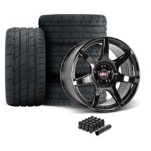SVE Mustang R350 Wheel & Firestone Tire Kit - 19x10  - Gloss Black (05-14)