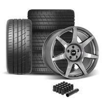 SVE Mustang R350 Wheel & Firestone Tire Kit - 19x10  - Liquid Graphite (05-14)