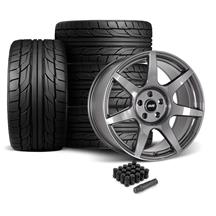 SVE Mustang R350 Wheel & Nitto G2 Tire Kit - 19x10/11 - Liquid Graphite (05-14)