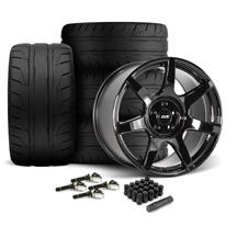 SVE Mustang R350 Wheel & Nitto NT05 Tire Kit - 19x10/11  - Gloss Black (24-26)