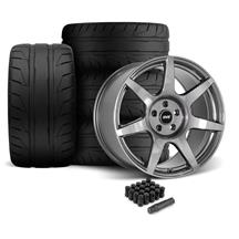 SVE Mustang R350 Wheel & Nitto NT05 Tire Kit  - 19x10/11 - Liquid Graphite (05-14)