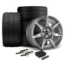 SVE Mustang R350 Wheel & Nitto NT05 Tire Kit - 19x10/11  - Liquid Graphite (24-26)