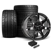 SVE Mustang R350 Wheel & Nitto NT555 G2 Tire Kit - 19x10/11 - Gloss Black (05-14)