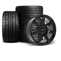 SVE Mustang R350 Wheel & Nitto Tire Kit - 18x9/10  - Gloss Black (94-04)