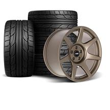 SVE Mustang R350 Wheel & Nitto Tire Kit - 18x9/10  - Satin Bronze (94-04)