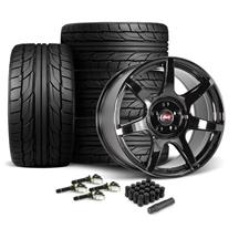 SVE Mustang R350 Wheel & Nitto Tire Kit - 19x10/11 - Gloss Black - Fits GT350/R (15-20)