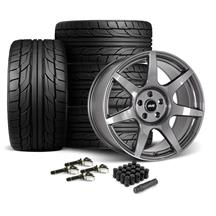 SVE Mustang R350 Wheel & Nitto Tire Kit - 19x10/11  - Liquid Graphite (24-26)