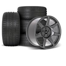 SVE Mustang R350 Wheel & Sumitomo Tire Kit - 18x9/10  - Liquid Graphite (94-04)