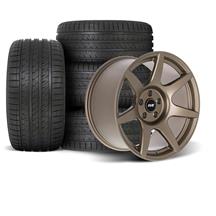 SVE Mustang R350 Wheel & Sumitomo Tire Kit - 18x9/10  - Satin Bronze (94-04)