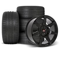 SVE Mustang R350 Wheel & Sumitomo Tire Kit - 18x9/10 - Gloss Black (94-04)