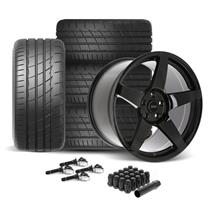 SVE Mustang R355 Wheel & Firestone Tire Kit - 19x10/11  - Gloss Black (24-26)