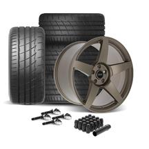 SVE Mustang R355 Wheel & Firestone Tire Kit - 19x10/11  - Satin Bronze (24-26)