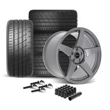 SVE Mustang R355 Wheel & Firestone Tire Kit - 19x10/11  - Titanium Gray (24-26)