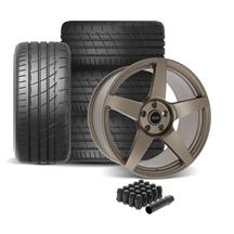 SVE Mustang R355 Wheel & Firestone Tire Kit - 19x10  - Satin Bronze (05-14)